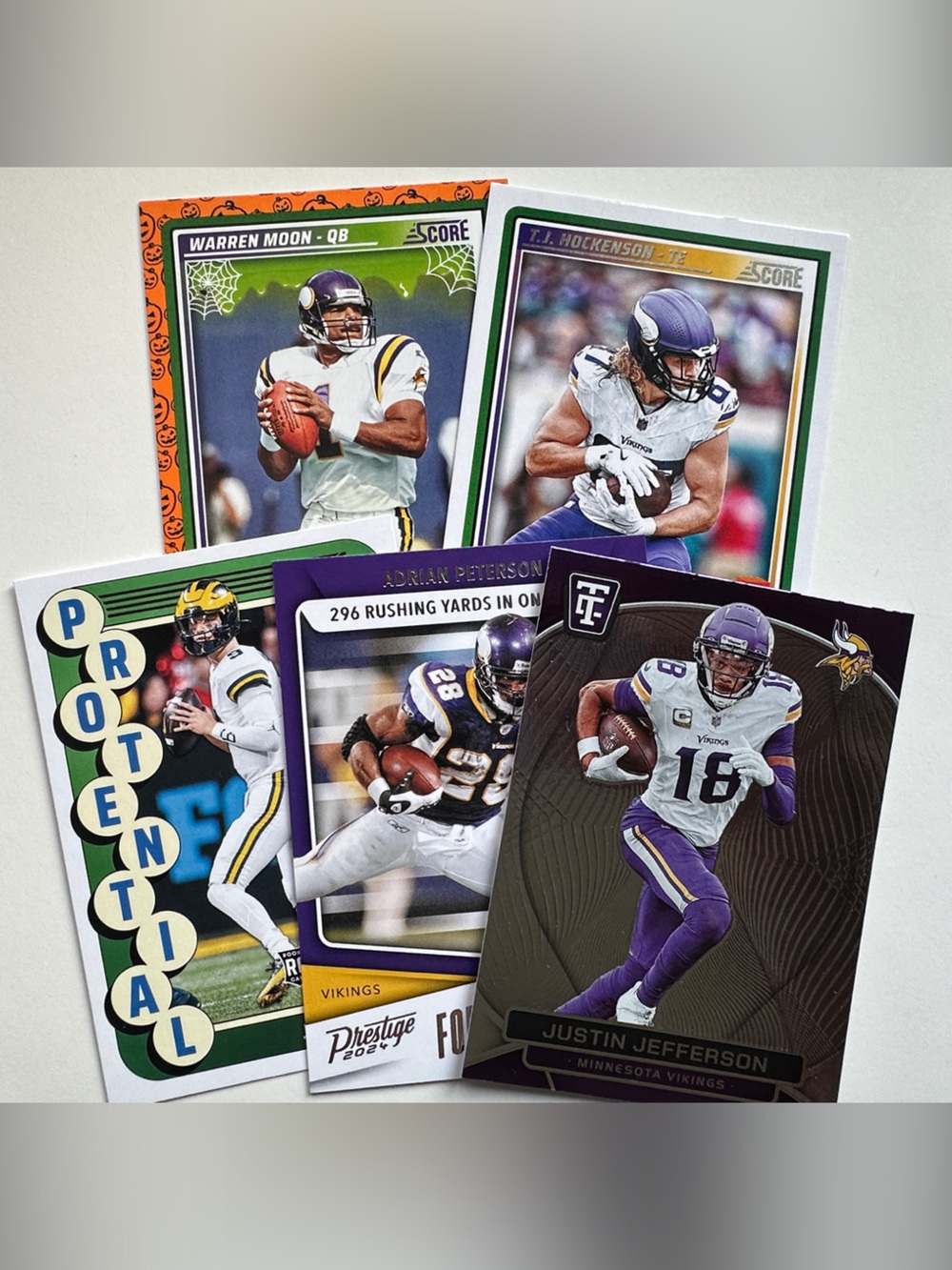 Panini & Topps Vikings Football Card Set of 16